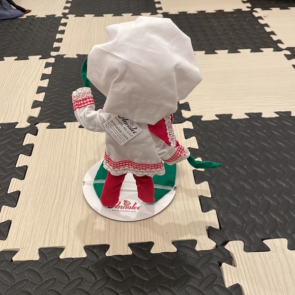 Annalee elf chef baker cook coat 2009 red Xmas decor NWT - Picture 4 of 7